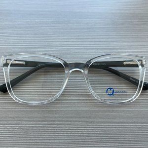 Modern Optical Confide Frame-Crystal/Black